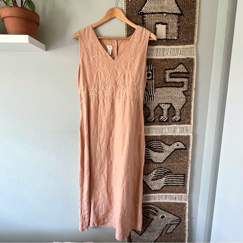 J Jill Linen Sleeveless Dress